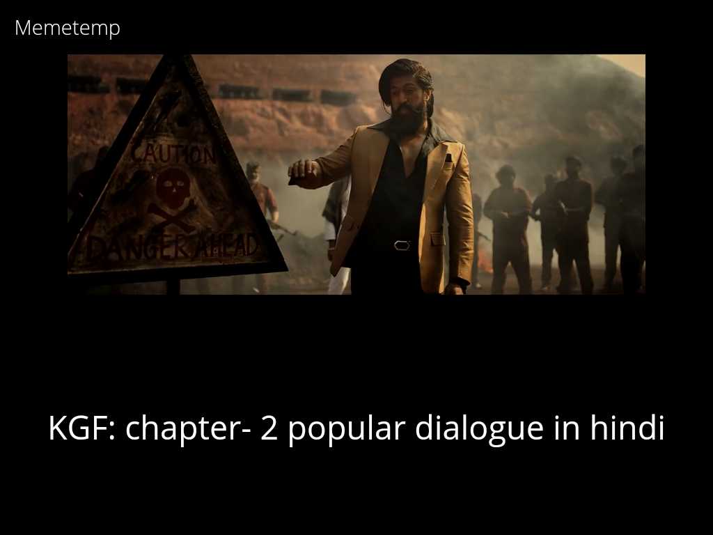 KGF chapter 2 movie dialogue